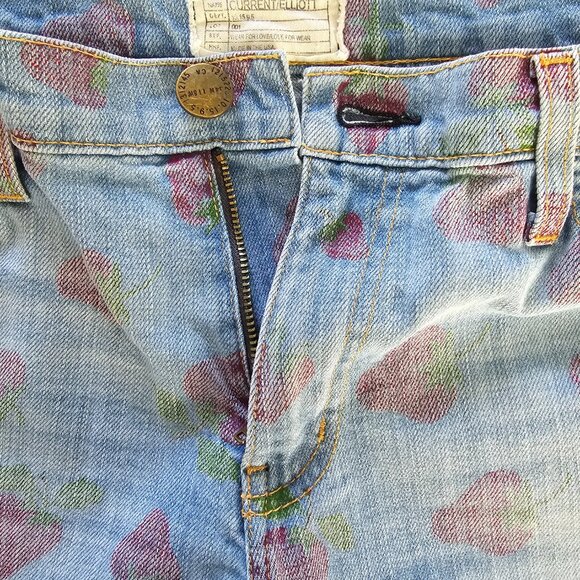 Current/Elliott The Gam Short in Vintage Strawberries - Picture 12 of 15